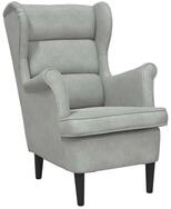 vidaXL Sessel Sessel Hellgrau Samt (1-St)