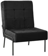 vidaXL Stuhl Relaxstuhl 65x79x87 cm Schwarz Samt (1 St)