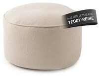 Lumaland Pouf Sitzsack Pouf Teddy 50L, Indoor-Bezug - weich waschbar - perfekt...