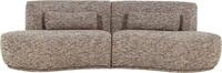 WOOOD 4-Sitzer Batavier 4-Sitzer Melange-Webstoff halbrunde Form B254 x T122x...