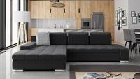 MIRJAN24 Ecksofa Orkan, mit Bettkasten und Schlaffunktion, Kissen mit...