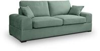 xonox.home 3-Sitzer, Sofa aus Strukturstoff in petrol inkl Zierkissen B/H/T: