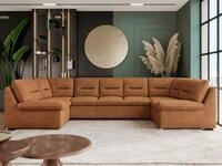 MKS M&Ouml;BEL Ecksofa COMODO U, Set, Sofa big XXL, Wellenfedern, Wohnlandschaft XXL, mit