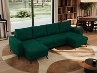 MKS M&Ouml;BEL Ecksofa AXEL U, Set, Metallf&uuml;&szlig;e, Topper T25, T30-Schaum, Wohnlandschaft,