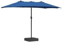 vidaXL Sonnenschirm Garten-Sonnenschirm Azurblau 385 x 209 x 244 cm Polyester