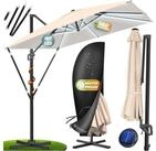 KESSER Ampelschirm, Sonnenschirm SUN XL 300 300 cm Inkl. Abdeckung 360&deg;...