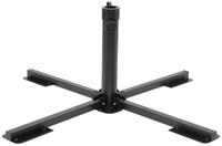 vidaXL Schirmhalter Klappst&auml;nder f&uuml;r Sonnenschirm &Oslash;38/48 mm Mast Schwarz...