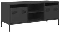 vidaXL TV-Schrank TV-Schrank Schwarz 101,5x39x43,5 cm Kaltgewalzter Stahl (1-St)