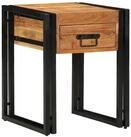 vidaXL Beistelltisch Beistelltisch mit Schubladen 40 x 40 x 50 cm Massivholz...