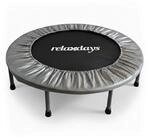 relaxdays Fitnesstrampolin Indoor Trampolin &Oslash; 95 cm, grau, 95 cm