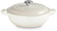 LE CREUSET Br&auml;ter Stew Pot Signature rund meringue 22cm, Emailliertes Gusseisen