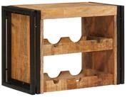 vidaXL Weinregal Weinregal Braun 60 x 45 x 33 cm Massives grobes holz, 1-tlg.