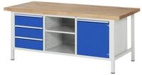 RAU Werkbank Rau Werkbank 8563A2, B2000xT900xH840mm, 3x Schublade-TA, 1x T&uuml;r