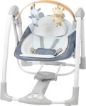 ingenuity Babywippe Swing 'n Go Portable Swing&trade; - Chambray, mit Melodien und