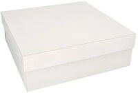 PAPSTAR Einweggeschirr-Set 10 x Tortenkartons mit Deckel Pappe eckig 30 cm x 30...