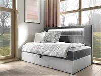 MIRJAN24 Boxspringbett Gold Junior 2 (mit Bettkasten und Beleuchtung), mit
