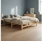 Homestyle4u Palettenbett Holzbett 90x200 120x200 100x200 140x200 Jugendbett...