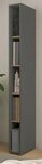 Furn.Design Aktenregal Center, Regalschrank in matt grau mit Wotan Eiche, 5...