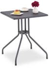 relaxdays Gartentisch in grauer Rattan Optik