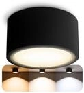 SSC-LUXon LED Aufbaustrahler CELI-X flacher LED Aufbauspot dimmbar schwarz mit 6W LED