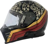 Simpson Motorradhelm Venom Tattoo Helm, vorbereitet f&uuml;r Pinlockscheibe,integriertes