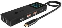 ICY BOX Laptop-Dockingstation ICY BOX IB-DK4038-LCD, Dockingstation, (mit