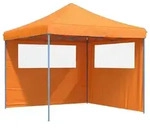 vidaXL Partyzelt Partyzelt Faltbar Pop-Up mit 2 Seitenteilen Orange orange