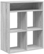 vidaXL B&uuml;cherregal B&uuml;cherregal Grau Sonoma 66x31x80 cm Holzwerkstoff, 1-tlg.