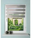 Doppelrollo STRIPES, HOME WOHNIDEEN, Lichtschutz, ohne Bohren, Klemmfix grau 80 cm x