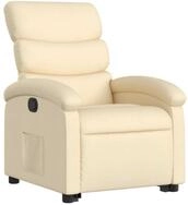 vidaXL Sessel Relaxsessel mit Aufstehhilfe Creme Stoff (1-St)