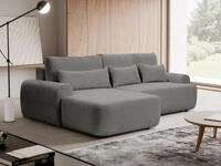 Beautysofa Ecksofa Oliver mit Schlaffunktion, mit Wellenfedern, im modernen...