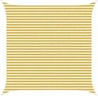 vidaXL Sonnensegel Sonnensegel Gelb und Wei&szlig; 4 x 4 m HDPE, (1-tlg)