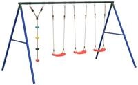 vidaXL Spielturm Schaukel-Set mit Schaukelsitzen und Kletterschaukel