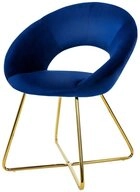 ML-DESIGN Stuhl Samtstuhl Esszimmerstuhl & Wohnzimmerstuhl mit goldenen Metallbeinen