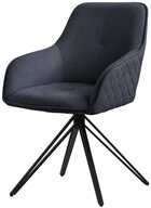 ML-DESIGN Polsterstuhl Esszimmerstuhl aus Textil Webstoff mit Metallbeine, 360&deg;