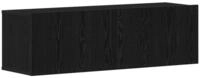 vidaXL TV-Schrank TV-Schr&auml;nk Schwarz Eichen-Optik 100 x 30 x 30 cm Holzwerkstoff