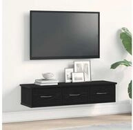 vidaXL H&auml;ngeschrank Wandschrank Schwarz Eichen-Optik 88x26x18,5 cm...