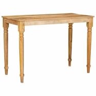 vidaXL Esstisch Couchtisch Braun 110 x 55 x 77 cm Massivholz (1-St)