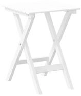 vidaXL Gartentisch Beistelltisch Klappbar Wei&szlig; Massivholz Pappel (1-St)
