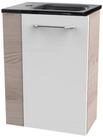FACKELMANN Waschbecken SBC B. CLEVER G&auml;ste WC Set 2-teilig 45 cm, Braun hell