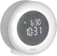 TFA Dostmann Wecker 60.2047.02 Quarz Lichtwecker Wei&szlig; Alarmzeiten 1 Ambiente...