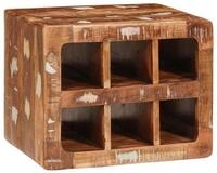 vidaXL Weinregal Weinregal Braun 44 x 30 x 35 cm Massives upgecyceltes Holz,...
