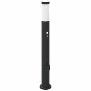 vidaXL Deckenleuchte Pollerleuchte mit Sensor&Steckdose 80 cm Edelstahl IP44