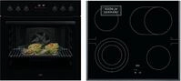 AEG Elektro-Herd-Set Serie 5000 OO21HSPB, Pyrolyse-Selbstreinigung, Mit 45