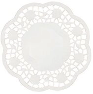 PAPSTAR Einwegteller Teller- und Tassendeckchen rund &Oslash; 10 cm weiss 1000 Stk
