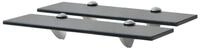 vidaXL Regal Schweberegale 2 Stk. Glas 40x10 cm 8 mm, 2-tlg.