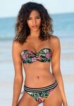 Venice Beach Bandeau-Bikini-Top Summer, mit geraffter Mitte
