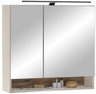 Bega Consult Spiegelschrank DENVER, 2 Spiegelt&uuml;ren, Beige, mit...