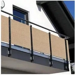 NYVI Balkonsichtschutz Polyrattan Balkon Sichtschutz Privafence Balkonbespannung
