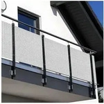 NYVI Balkonsichtschutz Polyrattan Balkon Sichtschutz Privafence Balkonbespannung